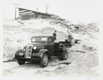 GM truck used by people in a quarry
