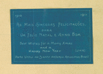 Best Wishes for a Merry Christmas and a Happy New Year, 1910-1911