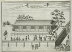 A view of a Quanwon temple at Miaco [ Miyako-shi], wherein are 33333 Idols, likewise copied from an original drawings of the Japanese made in water-colours.