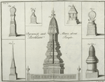 Fig. 1-5. Pyramids ;  Fig. 6. A sort of an altar ; Fig. 7. An open house.