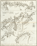 A particular map of the voyage from Kokura to Simonoseki [Shimonoseki-shi], and thence to Osacca [Osaca].