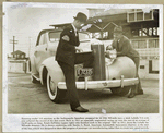 Stock La Salle V-8on the Indianapolis Speedway for its 25th 500-mile race.