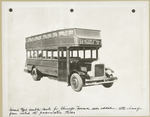 Second type double-deck for Chicago. Forward door added. Note change from solid to pneumatic tires