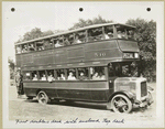 First double-deck with enclosed top deck