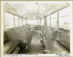 21 Passenger all metal city service yellow coach. Model 715 [interior].