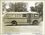 21 Passenger all metal city service yellow coach. Model 715 [exterior].