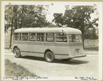 21 Passenger all metal city service yellow coach. Model 715 [exterior].