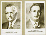 C. L. McCuen Oldsmobile General Manager ; D. E. Ralston Oldsmobile General Sales Manager