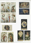 Christmas and New Year cards depicting cherubs and angels. 