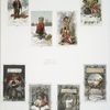 Christmas and New Year cards depicting angels, children, and toys.