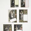 Valentines depicting women with flowers.