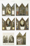 Triptych greeting cards depicting biblical scenes.