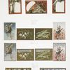 Easter, Christmas, and New Year cards with children, plants, birds, and winter scenes.