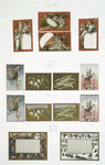 Easter, Christmas, and New Year cards with children, plants, birds, and winter scenes.