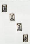 Cards depicting the four seasons with young girl.