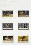 Calendar depicting insects, animals, pumpkins