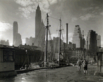 Fulton Street Dock, Manhattan skyline, Manhattan.