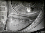 Fifth Avenue Theater interior: showing chandelier, rotunda and second balcony, 1185 Broadway