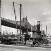 Queensboro Bridge: II, Long Island City, Queens, looking southwest from pier at 41st Road