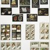 Business cards with Christian messages and illustrations; cards with flowers and images of children and animals.