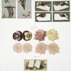 Valentines depicting flowers, books, angels and leaves