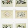 Cards depicting flowers and bells.