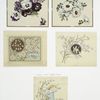 Easter cards with decorative design, depicting flowers.