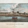 A view of the Butte des Morts Treaty ground with the arrival of the Commissioners Gov. Lewis Cass and Col. McKenney in 1827.