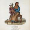 Ta-ma-kake-toke or the Woman that Spoke First, a Chippeway squaw (mourning).