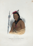 Tshu-gue-ga, a celebrated Chief, half Winnebago and half French.