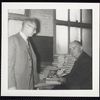 Padraic Colum signing his "Collected poems" (1956 or 1957)