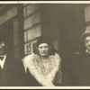 Arnold Bennett (left), D. Cheston Bennett, and S. de Conville (?)