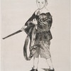 L'enfant à l'épée tourné à gauche.