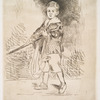 L'enfant à l'épée tourné à gauche (2e variante).