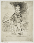 L'enfant à l'épée tourné à gauche (2e variante).