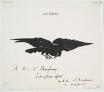 Le corbeau (ex-libris).
