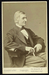 R. W. Emerson (three-quarter length portrait, seated, facing right)