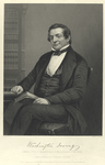 Washington Irving (autograph). Likeness from a daguerreotype, in the possession of his family