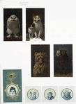 Christmas cards depicting animals : owls, bears, cats, and dogs.