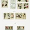 Christmas and New Year cards depicting flowers.
