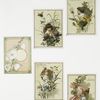 Valentines, Christmas and Easter cards depicting children, bees, butterflies, and botanical ornamentation.