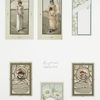 Valentines depicting young women and girls set in landscapes, and botanical ornamentation.