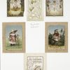 Easter cards depicting angels, young girls, butterflies, eggs, and flowers.