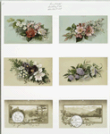 Birthday cards and Valentines depicting flowers and landscapes.