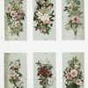 Prints of flower arrangements.