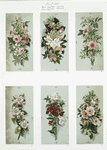 Prints of flower arrangements.