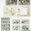 Christmas, New Year, Easter, and birthday cards depicting birds, nests, butterflies, trees, and flowers.