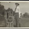 Percival Pollard (wearing hat)