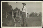 Percival Pollard (wearing hat)