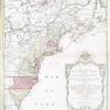 Carte nouvelle de l'Amerique angloise : contenant tout ce que les Anglois possedent sur le continent de l'Amerique septentrionale voir le Canada, la Nouvelle Ecosse ou Acadie, les treize provinces unies qui sont: les quatres colonies de la Nouvelle Angleterre ... avec la Floride